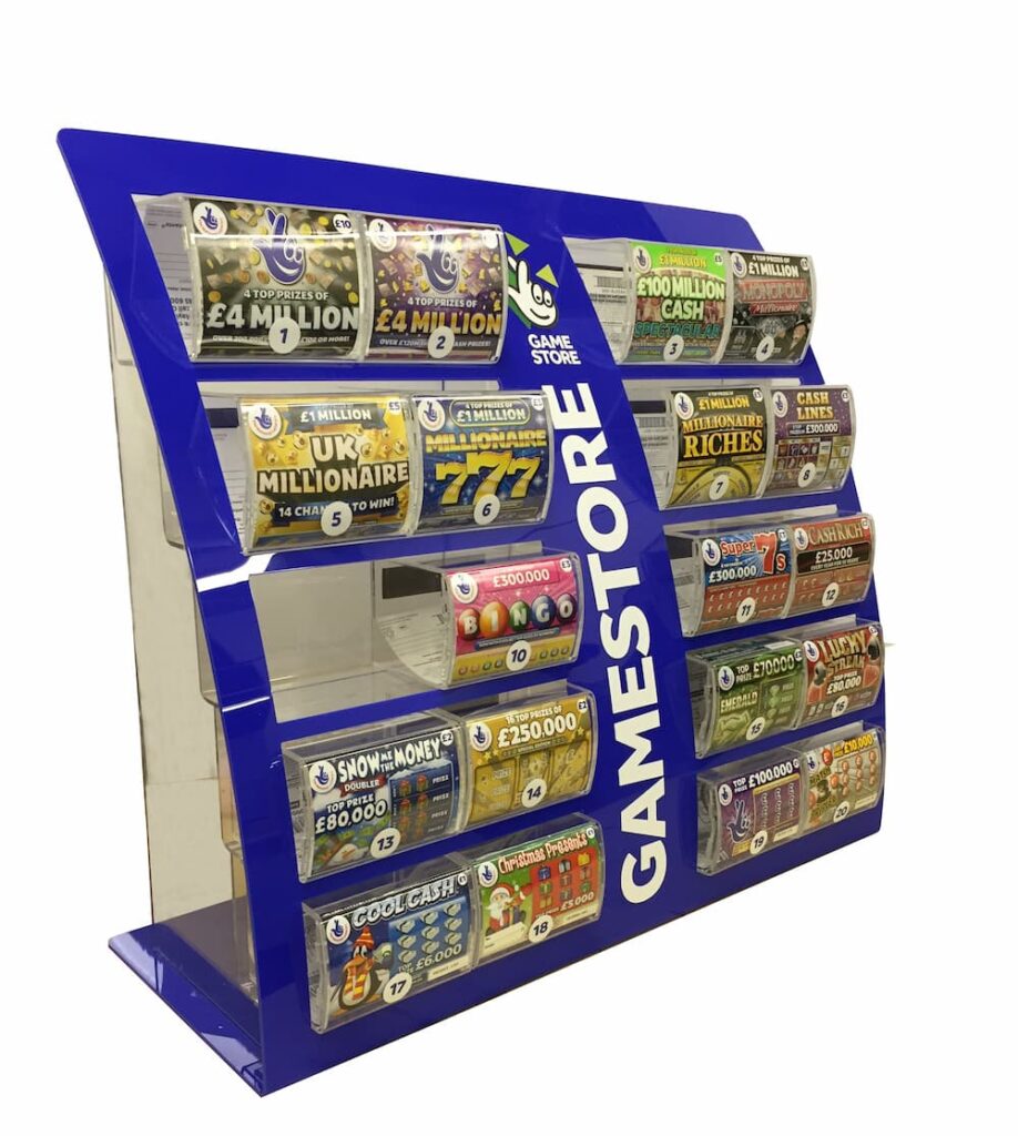 Lottery Card Displays